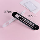 1X 12cm steel ruler metal ruler Metal bookmarks SchoolSuppliesDrawingPaintingLJ