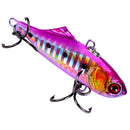 6pcs Plastic VIB Hard Bait Lead Inside Vibration Fishing Lure Popper Baits