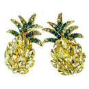 Womens Girls Cute Shiny Pineapple Studs