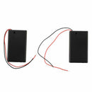 2 Pcs 3 x AAA 4.5V Battery Holder Case Box Wired ON/OFF Switch w Cover N2D3