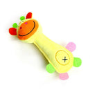 Funny Animal Shape Cute Pet Puppy Dog Toys Soft Plush Sound Squeaky Giraffe K1C8
