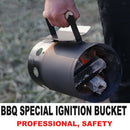 New Steel Barbecue BBQ Chimney Starter Quick Start Charcoal Burner 18x28x18cm