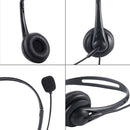 Wired USB Headset Noise Cancelling With Microphone Call Center Audio Controls