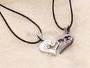 Women Her And His Stainless Steel Couples Pendant Heart Love You Chain Necklace!