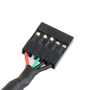 (2-Pack) 50CM Micro-USB Female to 5 Pin Motherboard Female Header Adapter D