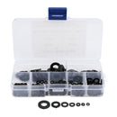 250Pcs Black Nylon Washer Flat Washer Assortment Kit M2 M2.5 M3 M4 M5 M6 M8