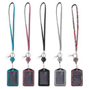 3 in 1 Rhinestone LANYARD, Retractable Reel and Vertical Badge Holder of 5x