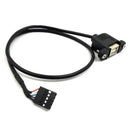 50CM 5 Pin Motherboard Female Header to USB Type B Female Adapter Dupont Ex