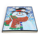 DIY Christmas Snowman Special Shaped Diamond Painting 60 Pages A5 Notebook