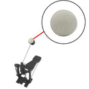 2x Wool Felt Bass Drum Beater Head for Percussion Instrument Parts Accessory