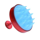 Silicone Head Shampoo Scalp Massage Brush Hair Scalp Washing Comb(Red) A