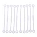 40pcs Tennis Squash Racket Vibration Dampeners Shock Absorber Strips White