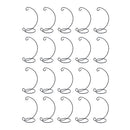 20 Piece 23cm Black Iron Hanging Plant Stand Holder Landscaping Garden Decor