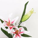 Simulation Flowers Lily Artificial Plants -Light pink S8Y4