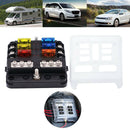 6 Way Truck Marine Accessories Waterproof Holder Fuse Box Boat Circuit Car Auto
