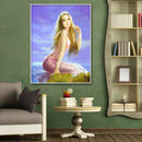 5D Mosaic Poster Picture DIY Beauty Fish Full Round Drill Diamond Painting