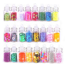 24Pcs Glitter filler fluffy box toys for children DIY kit accessories!N