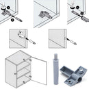 10Pcs Soft Quiet Kitchen Cabinet Door Drawer Close Closer Damper Buffers+Screws