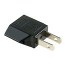 5X Euro EU to US USA Power Plug Converter Adapter with Two Holes ABS Black