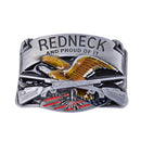 Western Steer Eagle Platinum Color Beauty Cowboy Rodeo Style Belt Buckle ME