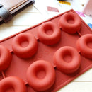 Silicone Doughnut Mould Donut Chocolate Muffin Pan Ice Cake Sweet Soap Mold C4L7