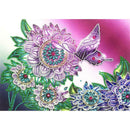 5D DIY Special Shaped Diamond Painting Flower Butterfly Cross Stitch Kits