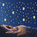 3pcs/set Luminous Rabbit Carrot Wall Stickers Waterproof Room Decor Decals