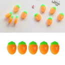 5Pcs Carrot Rubber Eraser Creative Cartoon Eraser Pencil Supplies Office Sc D9G4