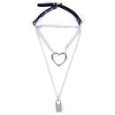 Gothic Lock Chain Multilayer Choker Necklace Sexy Collar Neck Ring Jewelry  3C