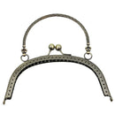 16.5cm Embossed Wallet Metal Handle Arc-shaped for DIY Handware Accessories