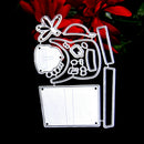 Carbon Steel Metal Cutting Dies Santa Claus Embossing Stencil for DIY Craft