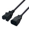Black IEC320 C14 Male to C15 Female Power Convertor 3.3ft Replace Part