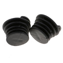Black Rubber Scupper Plugs Bungs for Kayak (Pack of 2) - Keeps You Dry while