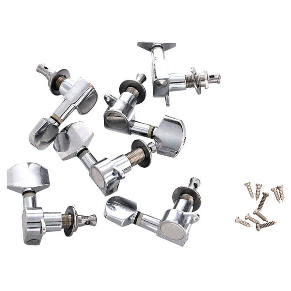New 6 pcs Chrome Guitar String Tuning Pegs Tuners Machine Heads