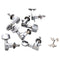 New 6 pcs Chrome Guitar String Tuning Pegs Tuners Machine Heads