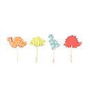 24pcs/set Dinosaur Toppers Picks Cupcake Topper Baby Shower Supplies  JR