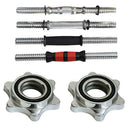 2pcs Standard Spinlock Dumbbell Bar Nut 2.5cm 1" for Barbells Collars, cast iron