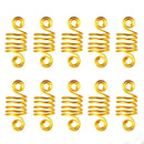 160x/set Hair Coil Dreadlocks Beads Cuffs Braiding Clips Twisted Braid New BX