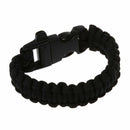 Paracord Parachute Cord Bracelets Buckle Survival Camping Black