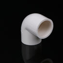 5 Pieces white 20mm dia 90 angle degree elbow pvc pipe adapter  ME