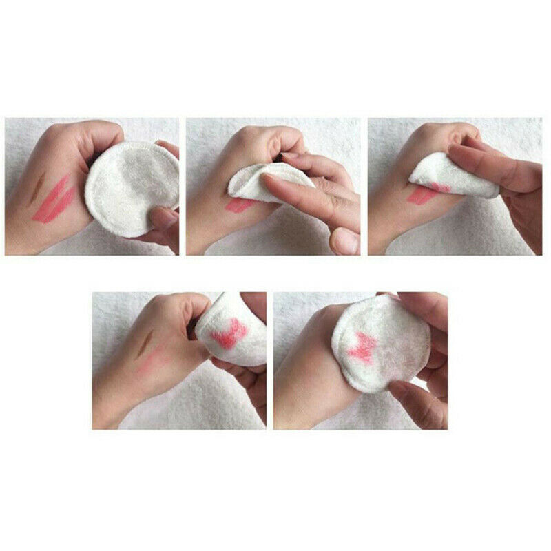 10X Girls Makeup Remover Pads Washable Bamboo Fiber Skin Care Facial Pads