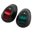 2 Packs Nylon Red&Green Signal Lamp Sidelight 12V / 24V Navigation Light