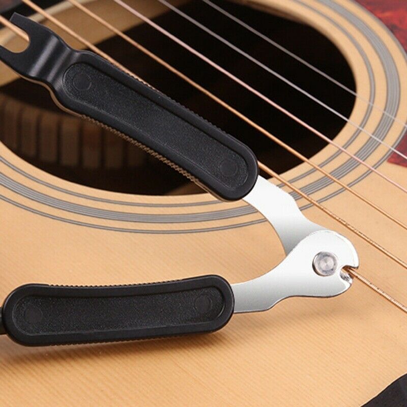 2 Pack Guitar String Winder and Cutter Tool Guitar Peg Winder Bridge Pin Pu