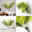 1PC Artificial Palm Leaves 50cm Green Plastic Faux Fern Cycas Home Garden Decor