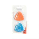 2Pcs Blue Orange Triangle Tailor's Fabric Chalk Sewing Cloth Marking Tracing