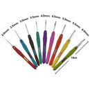 1X(9Pcs/Set Sewing Needles Aluminium Crochet Hooks Needles Knit Weave Craft