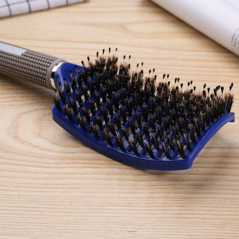 Hair Scalp Massage Comb Anti-Static Straight Curly Hair Styling Brush(Blue A