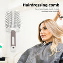 Big Curved Comb Wide Tooth Large Plate Hairdressing Hair Ribs Brush (White)
