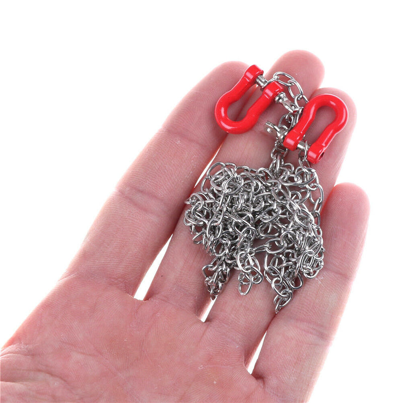 1:10 RC Crawler Parts Tow Hook Trailer Chain Kit for Axial scx10 Tamiya 3C