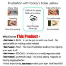 Waterproof Magnetic Eyeliner with 5Pairs Eyelashes and Tweezer Long Lashes Sets